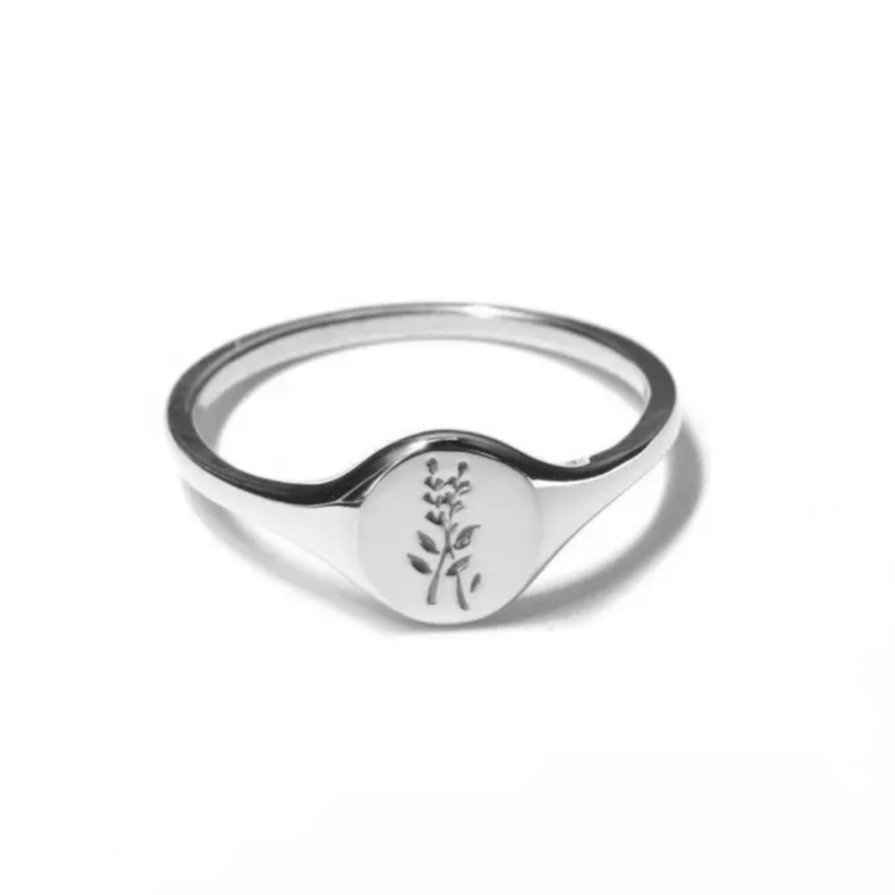 Adorable never worn silver colored metal ring